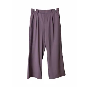 Halara Flex MicroWaffle Wide Leg Pants Size L Travel Dusty Plum Performance thumbnail 6