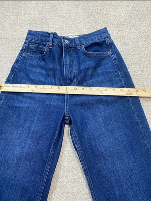 Reformation Dark Blue Wide-Leg Jeans Size 26 thumbnail 11