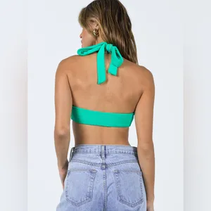 Princess Polly Benni Top in Green Size 8 New with tag thumbnail 9