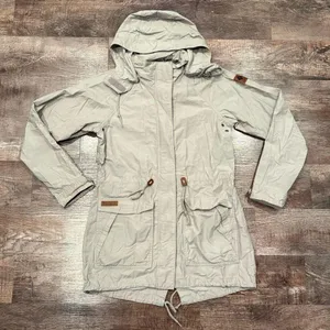 Columbia Women’s Hooded Spring Jacket Light Gray Size Medium thumbnail 1