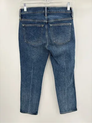 J. Crew women’s vintage slim straight blue jeans denim size 25P petite NWT thumbnail 6