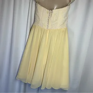 Mori Lee Madeline Gardner Lace Bridesmaid Prom Dress Strapless Women Sz 10 thumbnail 6