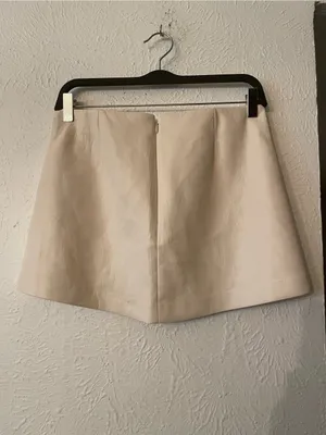 Aritzia Wilfred Cream A-Line Mini Skirt Size 8 thumbnail 2
