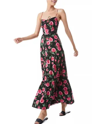 Alice and Olivia Chantay Tiered Sleeveless Maxi Dress size 4 thumbnail 4
