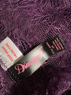 Purple Stretch Plunging Scalloped Lace Teddy thumbnail 10