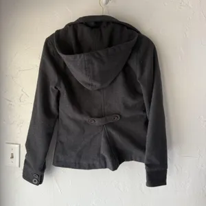 O'Neill Jacket Western Small Aztec‎ Stripe Hooded Button Peacoat Southwest thumbnail 7