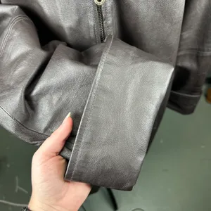Vintage 80s NYDA Brown Leather Jacket Size XL thumbnail 6