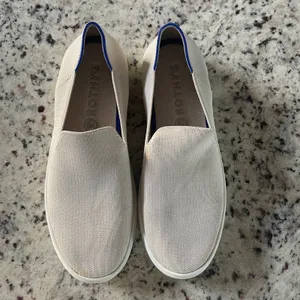 Rothy's The Sneaker Women 8.5 Sand Tan Minimalist Slip On Sustainable Shoes thumbnail 9