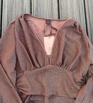 NWT Glitter Bodysuit Pink Size L thumbnail 4