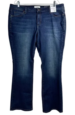 Sonoma Goods For Life Slim‎ Boot Mid Rise Dark Wash Jeans 18S New With Tags thumbnail 1