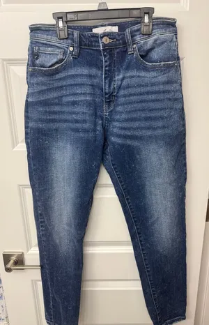 Kancan Women’s Blue Washed Slim Jeans thumbnail 1