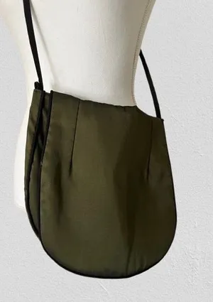 New Handmade Woman's crossbody shoulder Green bag. thumbnail 1