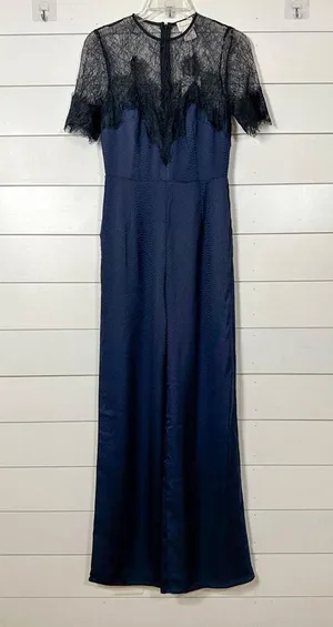 NEW Foxiedox Nixie Lace Wide Leg Illusion Neck Jumpsuit, NWT, Size XS, MSRP $189 thumbnail 4