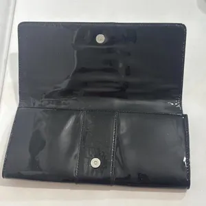 Michael Kors Buckle‎ Black Designer Old Money Minimalist Patent Leather Clutch thumbnail 3