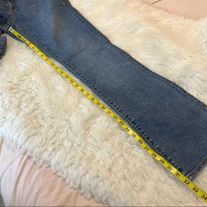 Old Navy Denim Stretch Ultra Low Waist bootcut Jeans Size 14 long thumbnail 6