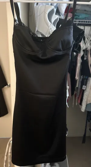 Princess Polly Black Mini Dress thumbnail 4