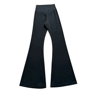 🔃High Waist Black Flare Leg Yoga Pants Leggings thumbnail 3