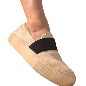 UGG Chayze White Leather Slip On Sneakers Black Strap Size 8‎ Casual Minimalist thumbnail 12