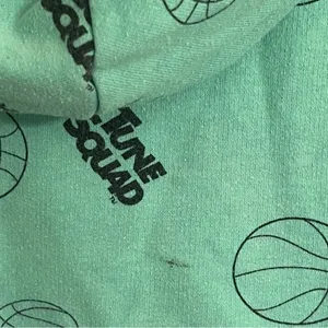 Space Jam Hoodie All Over Print Tune‎ Squad Teal Womens Size Small Basketball thumbnail 10