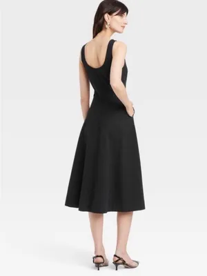 🆕 A New Day Corset Midi A-Line Dress Black Size 4 thumbnail 2