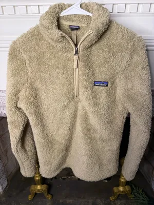 Patagonia Womens XS Los Gatos Fleece Pullover Cream Beige Quarter Zip thumbnail 1