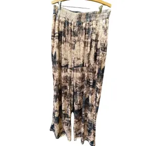 Nina Parker size 1X wide-leg pants drapy velvet boho thumbnail 3