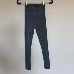 Beyond Yoga Womens High Waisted Ribbed Striped Leggings Small Athletic Active thumbnail 2