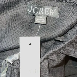 J.Crew Womens Ribbed Ruffled Neck One Shoulder Top Blouse Black‎ Size Medium NWT thumbnail 7