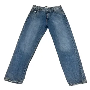 Zara Women's Size 8 Blue Straight Leg Denim Jeans Medium Wash thumbnail 2
