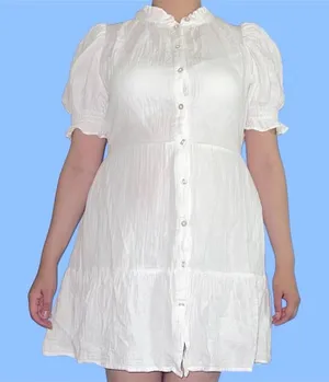 Gap white cotton mini dress thumbnail 1