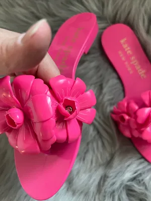 NWOT Kate Spade Jaylee Slide Sandals Hot Pink sz 6 thumbnail 4
