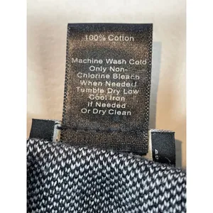 Ann Taylor Factory Sweater Size M Black White Polka Dot Faux Ruffle Shirt Tail thumbnail 7