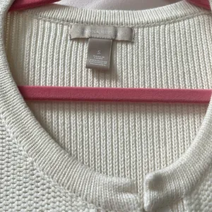 Banana Republic | Cream Knit Cardigan with Gold Button Accents Small thumbnail 2