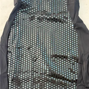 Blackmilk Black and Silver Mesh Pencil Skirt thumbnail 1