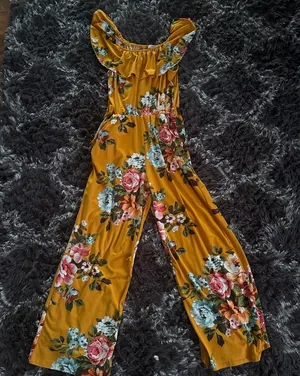 Floral jumpsuit Yellow Size M thumbnail 1