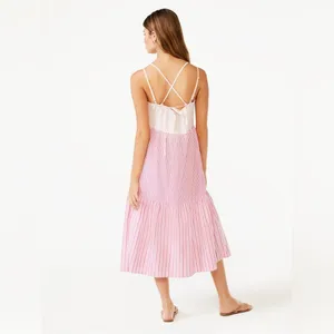 Free Assembly Women's Sleeveless with pockets Midi Dress, Size large thumbnail 2