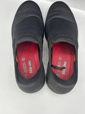 Skechers D'Lux Walker SR Ugina Shoes Women's 8.5 Black Slip On 108175-BLKS thumbnail 5