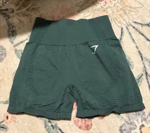 Gymshark Green Biker Shorts thumbnail 1