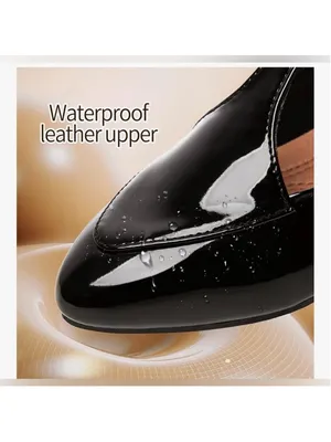 NEW Mary Jane Ballet Flats patent Vegan Leather Dress Comfy Soles Ankle Strap 10 thumbnail 2
