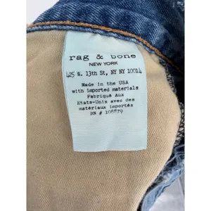 Rag & Bone Jean Shorts Gunner Distressed 30 Blue Raw Hem Cut Off Premium Denim thumbnail 8