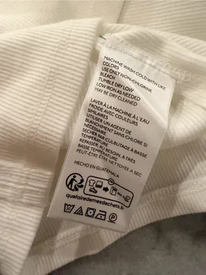 NWOT We The Free Size XS White Ribbed V-Neck Long Sleeve Stretch Top Free People thumbnail 10