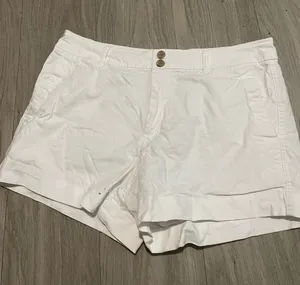 a new day White Mid-Rise Cotton Bermuda Shorts thumbnail 1