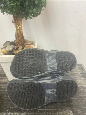 Crocs Gray Two Tone Print Clog Shoes 7 thumbnail 4