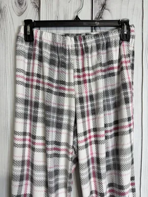 Nautica Pajama Set Plaid Flannel Long Sleeve Button Up Shirt Pant Sz L 14-16 thumbnail 4
