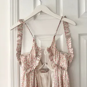 For Love & Lemons Colleen Ivory Red Floral Bustier Mini Babydoll Dress Medium thumbnail 7