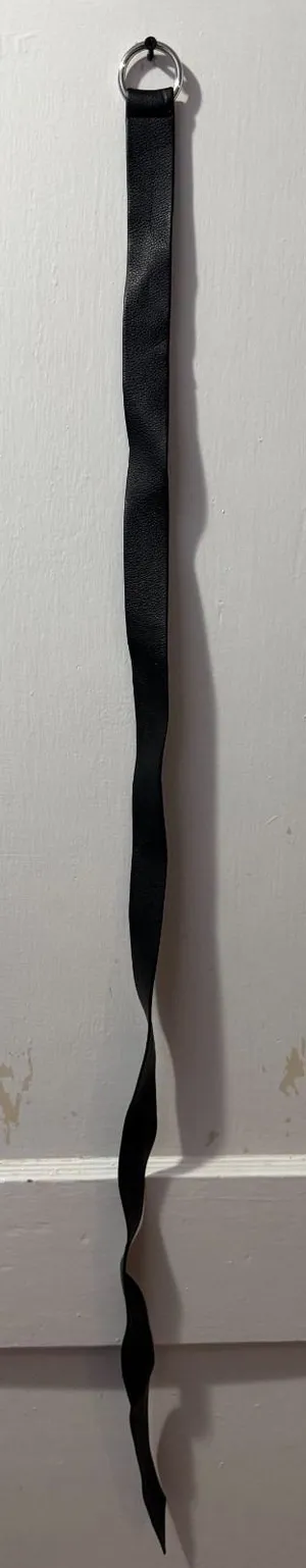 B-Low the Belt Black Pebbled Vegan Leather Belt in OS‎ thumbnail 1