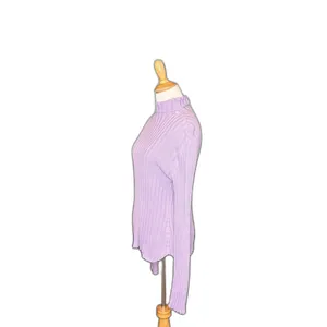 Banana Republic Turtle Neck Lavender Purple Sweater Size Large Womens Cotton thumbnail 2