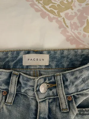 PacSun High-Waisted Ripped Jeans Straight Leg thumbnail 2