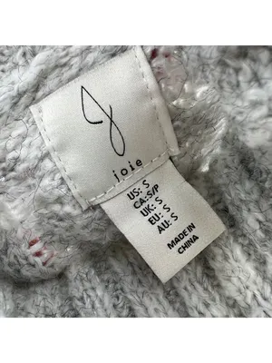 Joie Gray Cable Knit Cowl Neck Oversized Sweater Poncho Sleeveless Size Small thumbnail 7