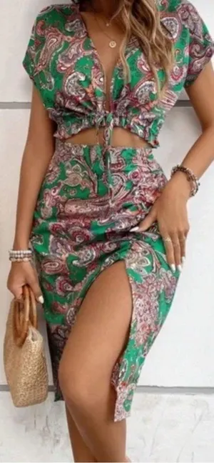 Floral skirt set thumbnail 1